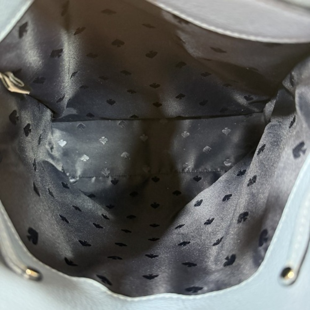 Kate Spade Marti Suede Large Bucket Bag Shoulder‎ Bag Crossbody Dusty Blue - Picture 6 of 14